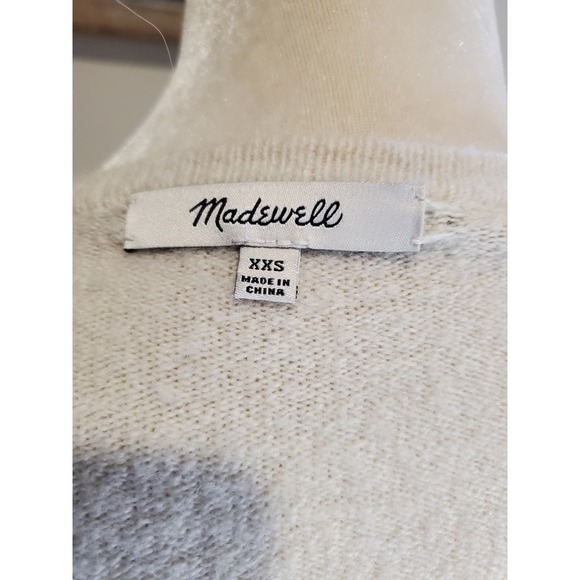Madewell Striped Wool Blend open cardigan xxs - Picture 4 of 9